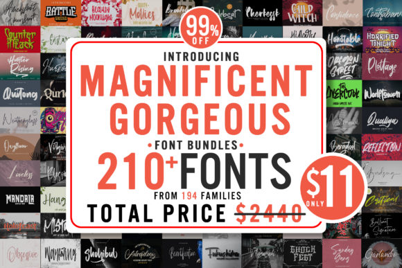 Download Magnificent Gorgeous Fonts Bundle - S fonts Collection