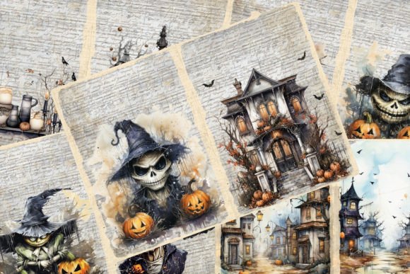 Download Pack of Halloween Theme Junk Journals - Premium Resources