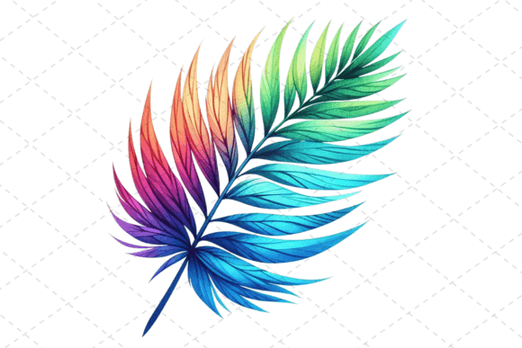 Download Tropical Palm Leaf Bliss Watercolor - Premium Bundle
