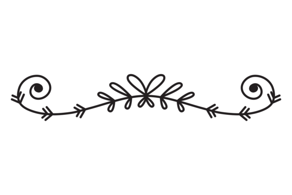 Download Decorative Header with Ornate Swirls. El - Decorative Collection