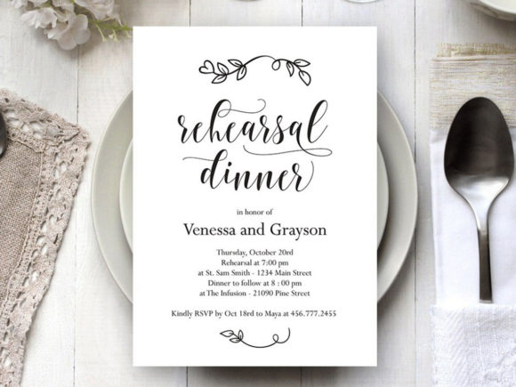 Download Printable Rehearsal Dinner Invitation - Premium Resources